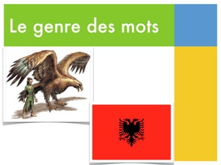 Le genre des mots
 