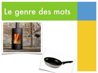 Le genre des mots
 