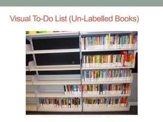 Visual To-Do List (Un-Labelled Books)
 