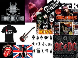 Rock genre mood board | PPTX