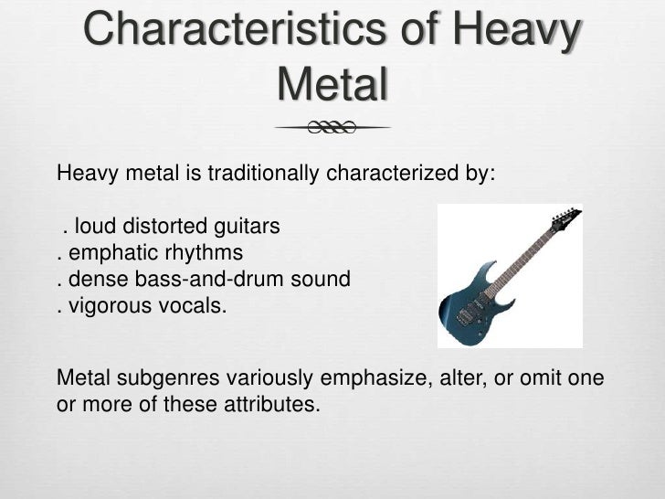 Genre research heavy metal