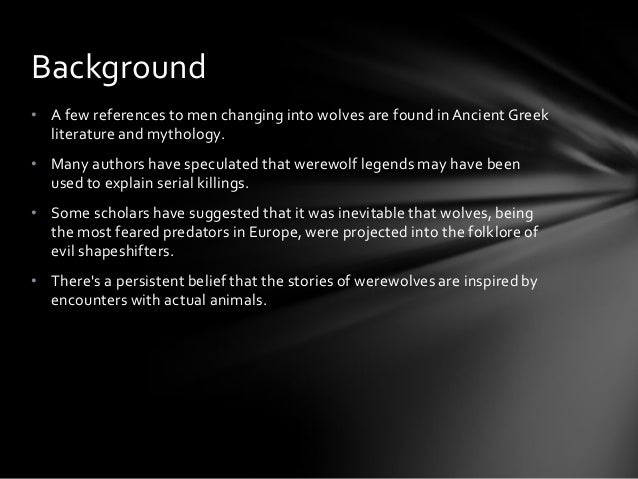 genre research werewolf horror werewolf spell that works in a second