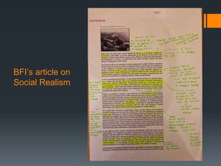 BFI’s article on
Social Realism
 