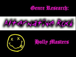 Genre Research:




 Holly Masters
 
