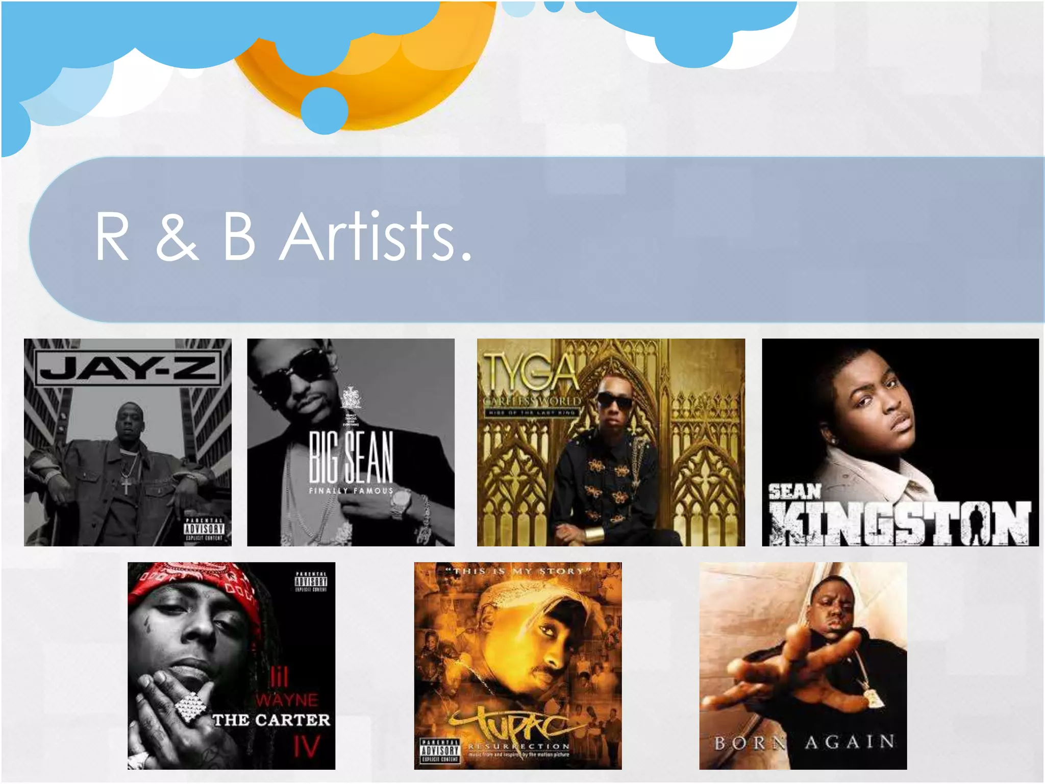 R & B Artists.
 