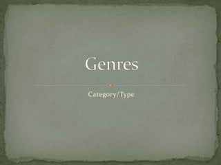 Category/Type
 