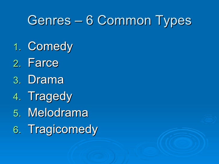 Genres And Styles 8.2009