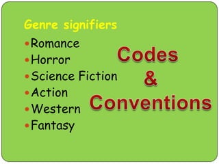 Genre signifiers | PPTX