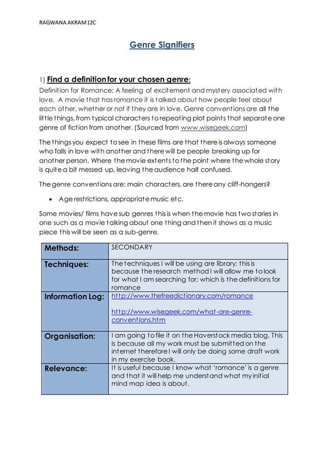 Genre Signifiers - 4018 | PDF