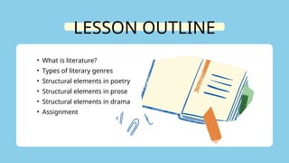 Genres of Literature and their structural elements Education ...