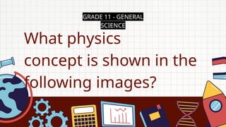 GRADE 11 - GENERAL
SCIENCE
What physics
concept is shown in the
following images?
 