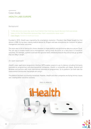 32 A white paper by Gensearch - all rights reserved - September 2015
Case study
iHEALTH LABS EUROPE
Background
	 “Little d...