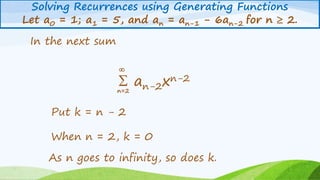 Gen solve recurrence | PPTX