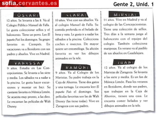 Gente 2, Unid. 1 