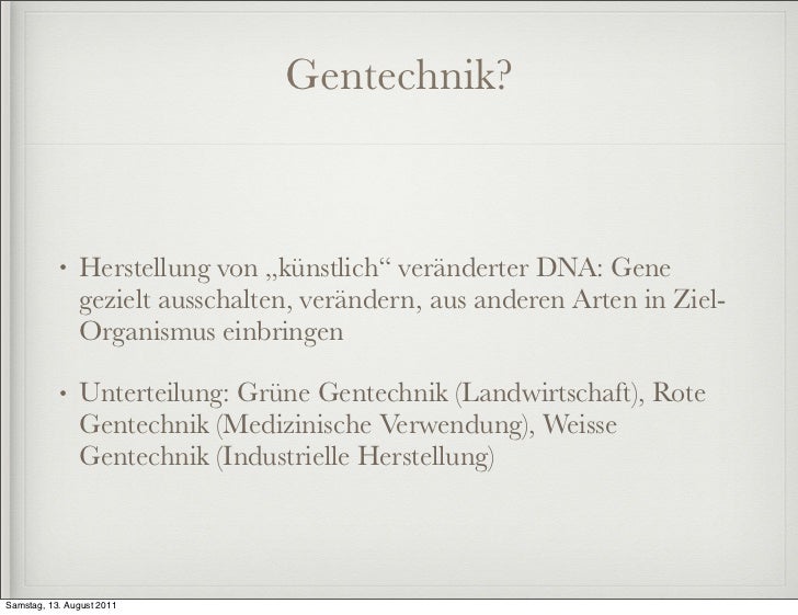 Gentechnik
