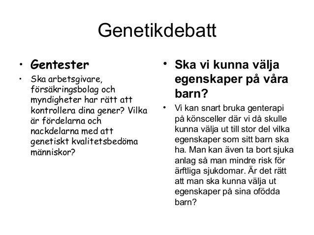 genteknik för och nackdelar genteknik för och nackdelar