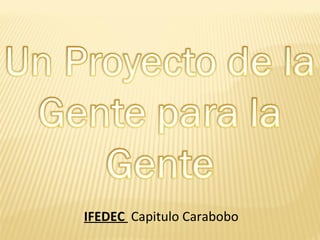 IFEDEC  Capitulo Carabobo 