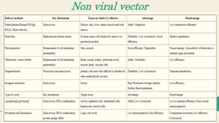 Non viral vector
 