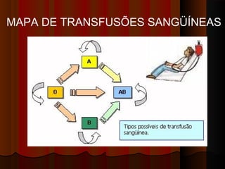 MAPA DE TRANSFUSÕES SANGÜÍNEAS
 