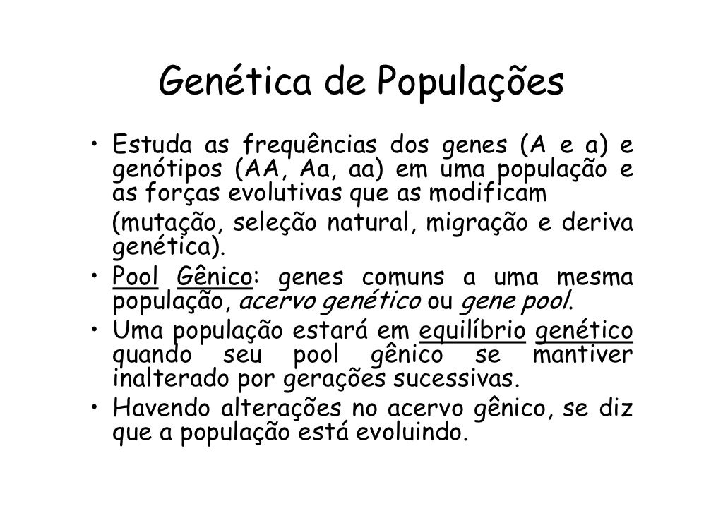 Que Fatores Contribuem Para A Variação Genética Nas Populações