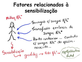 Fatores relacionados à
sensibilização
 