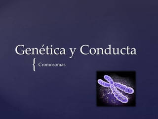 {
Genética y Conducta
Cromosomas
 