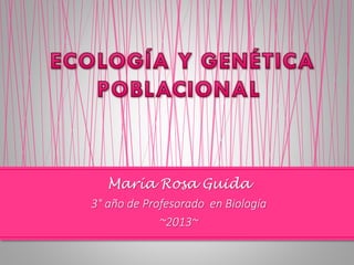 María Rosa Guida
3° año de Profesorado en Biología
~2013~

 