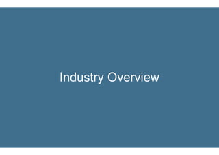 Industry Overview
 