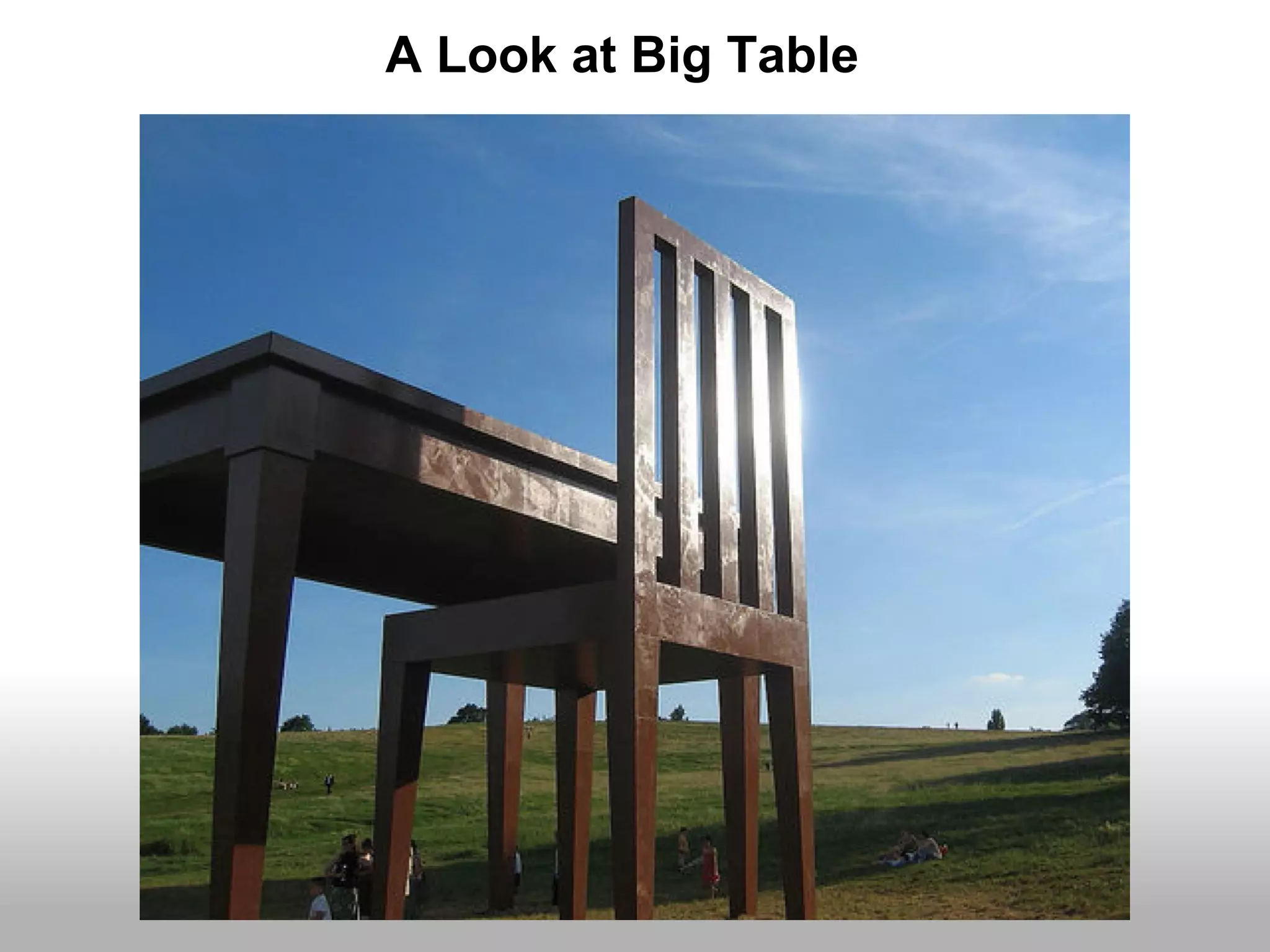 A Look at Big Table
 