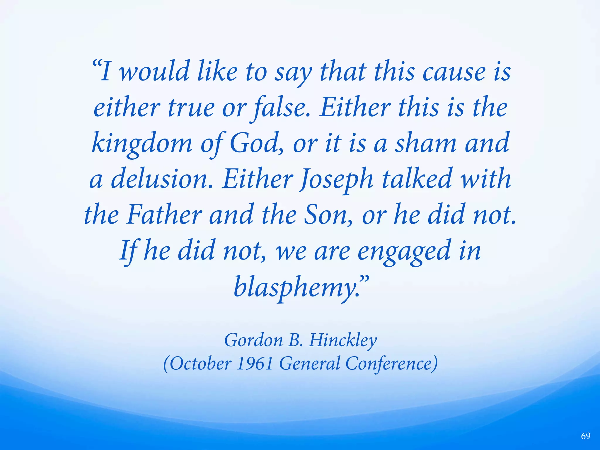 e Golden Pot (1827)
1. Anselmus and Joseph are both seeking to be God’s minister.
2. Both are meditating upon their shortcomings when they have a
vision.
3. Both have their vision on a special day (Ascension Day and the
Equinox).
4. Both encounter great brightness like the sun before seeing the
messenger.
5. Both receive a shock before seeing the messenger.
6. Both see several beings in the vision.
7. Both don’t fully comprehend the message during the first
vision, but do later.
8. Both have three visions in one evening, also a morning vision.
9. Both are thought to be crazy by those among their religious
friends.
10. Both are called to “translate” documents in their visions.
11. Both are promised a seeric device in the visions.
12. Both receive a brief sketch of their ancient inhabitants in their
visions.
13. Both learn their messengers are direct descendants of their
people’s founders.
14. Both learn the messengers are the archivists of their
civilizations.
15. Both messengers are called, “Prince of the Spirits.”
16. Both are under a tree by a green meadow during their fourth
or morning vision.
17. Both messages are repeated, expanded and clarified in these
visions.
18. Both are told to come the next day and commence their work.
19. Both walk to the nearby appointed place.
20. Both wear black clothing when visiting their messengers the
first time.
21. Both think about the financial rewards on the way to visit
their messengers.
22. Both encounter an evil power and are told they will fail in
their assignment.
23. Both are harmed by their messengers upon arriving at their
appointed place.
24. Both are chastised for not being serious enough about their
special assignment.
25. Both are to wait one year to see if they will be allowed to
receive their special records.
26. Both follow strict instruction when visiting the appointed
place.
27. Both say when visiting the appointed place that the door
simply swings open.
28. Both are met by their messengers aer entering the appointed
place.
29. Both are taken on a tour of the vast chambers.
30. Both see many treasures and fine furniture.
31. Both see by a dazzling light but its source is unknown. ere
are no “windows.”
32. Both see a tripod and Egyptian artifacts.
33. Both are enthralled when seeing their seeric device.
34. Both describe the general library similarly.
35. Both of their special records, breastplates, and seeric devices
are not kept in the library.
36. Both are placed on probation by their messengers for a
season.
37. Both messengers bring them one manuscript at a time during
the probation period.
38. Both get more excited about the work than getting rich.
39. Both of their special women undertake an adventure on the
fall equinox.
40. Both women pray against the howling spirits on the equinox.
41. Both women are out from midnight to dawn on the equinox.
42. Both men are injured by evil spirits on the equinox, but are
rescued by their envoys.
43. Both pass their final test and get access to their records on the
fall equinox.
44. Both begin to translate their records a few days later.
45. Both special records are written in characters of an unknown
language.
46. Both translate their records by inspiration.
47. Both translate from pieces of parchment.
48. Both aer a while don’t need the parchments while
translating.
49. Both do their work rapidly and correctly.
50. Both experience the majestic, nice old man, and frightful
forms of their messengers.
69
 