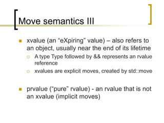 C 11 Move Semantics: Introduction – GWBL