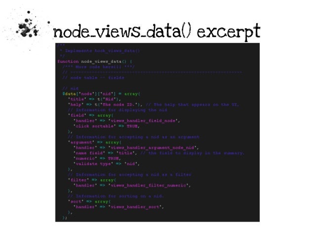 drupal 7 hook views data alter example Drupal 7 contributions/views/viewsapiphp function hook_views_data { // this example describes how to write hook_views_data() use hook_views_data_alter(). drupal 7 hook views data alter example Drupal 7 contributions/views/viewsapiphp function hook_views_data { // this example describes how to write hook_views_data() use hook_views_data_alter().