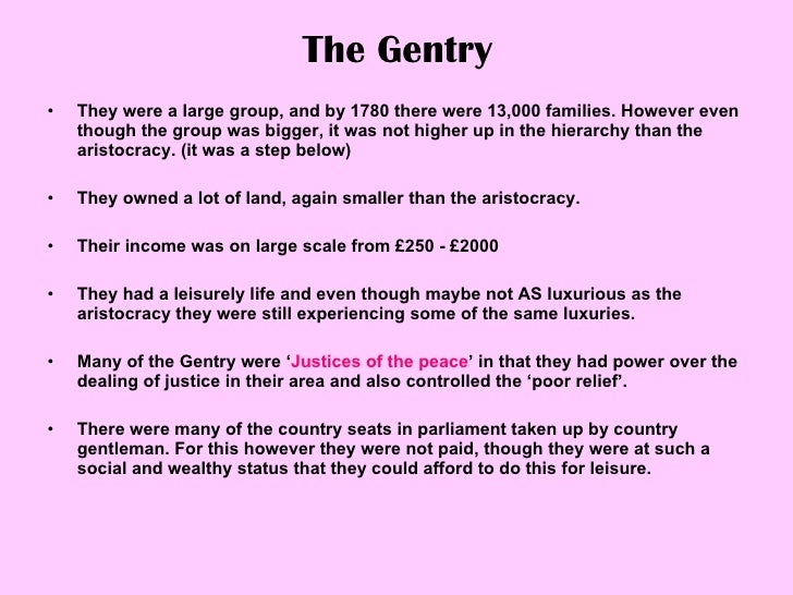 Gentry And Tenant Farmers Presentation