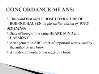 Hom Meaning gentry's concodance repertory Repertory .pptx
