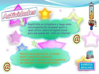 ActividadInformar  a través de chat a los alumnos que faltaron a clases que mañana habrá interrogatorio sobre calentamiento global.MARÍA FAJARDO 