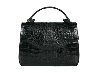 Genuine alligator leather bag 8805 11 black
