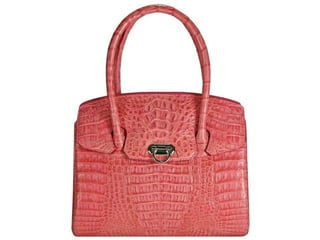 Genuine alligator leather bag bcm185 pink