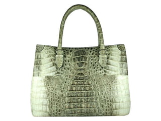 Genuine alligator leather bag bcm189 natural