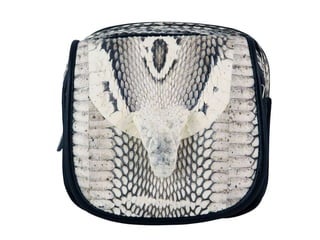 Genuine cobra snake leather shoulder  belt bag issnb139 2 cb natural