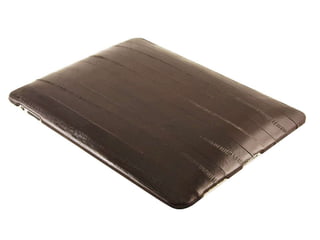 Genuine eel leather ipad case ipad eel10 brown