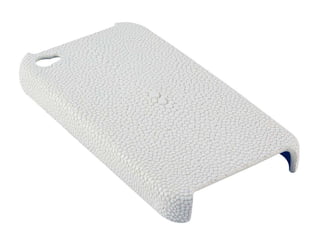 Genuine stingray leather iphone 4 case iphone4 cp09 white