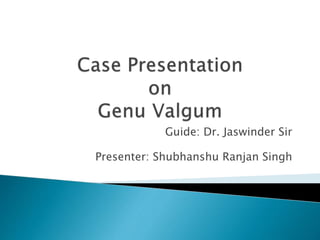 Guide: Dr. Jaswinder Sir
Presenter: Shubhanshu Ranjan Singh
 