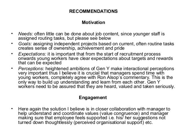 gen y in the workforce