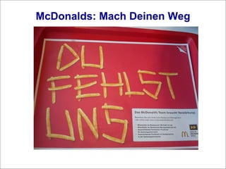 McDonalds: Mach Deinen Weg 