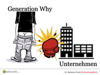Generation Why
Generation Y




                     Unternehmen
                              9
 