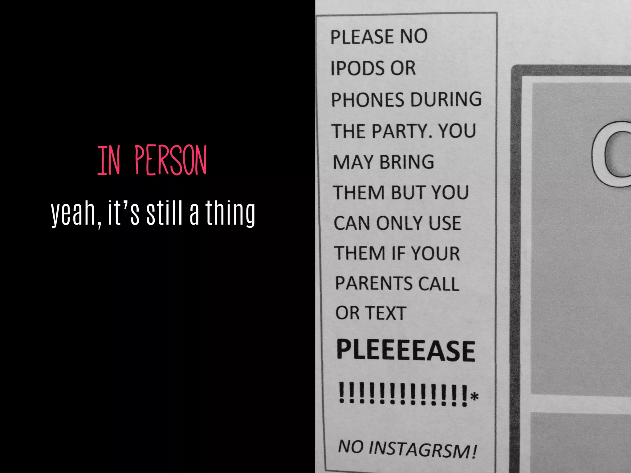 In person
yeah, it’s still a thing
 