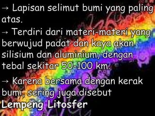 Struktur Lapisan Bumi