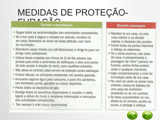 MEDIDAS DE PROTEÇÃO-
FURACÃO
 