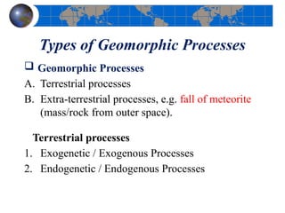 Comprehensive Introduction to Geomorphology: Landforms and Processes | PPTX