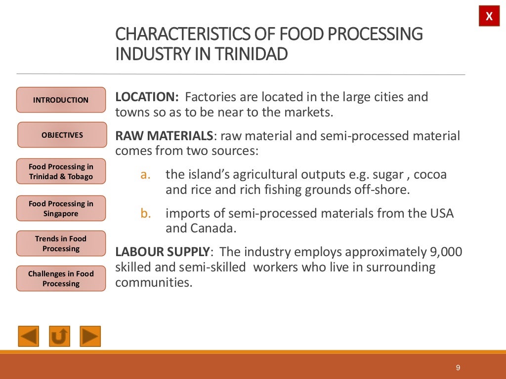 Geography M4 Food Processing